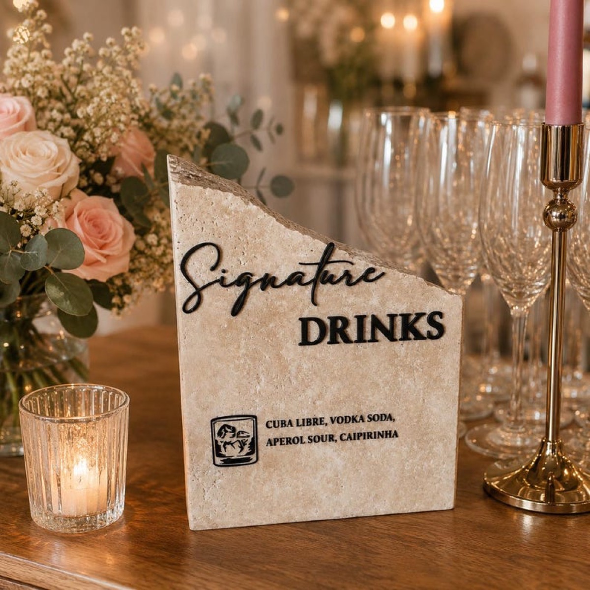 Signature Drinks Schild